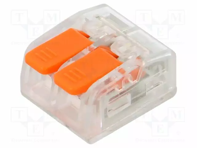 PIKALIITIN - 32A - 450V - JOHTOON - JOUSIPURISTIN - 0,5÷4MM2 - NAVAT: 1 - WAGO ja muut pikaliittimet - PE.4190 - 1