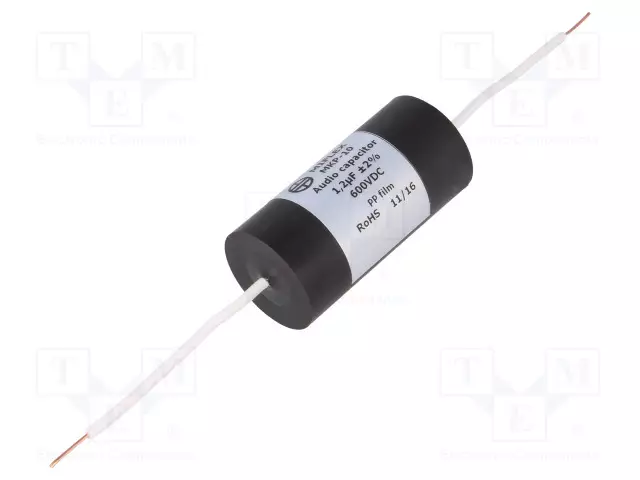 POLYPROPYLEENIKONDENSAATTORI - 1,2UF - 600VDC - ±2% - Ø25X51MM - Kondensaattorit MKP - MKP10-1.2U600 - 1