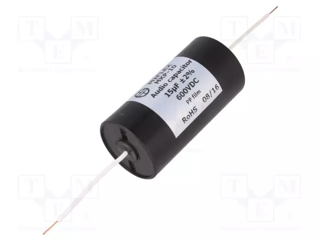 POLYPROPYLEENIKONDENSAATTORI - 15UF - 600VDC - ±2% - Ø35X65MM - THT - Kondensaattorit MKP - MKP10-15U600 - 1