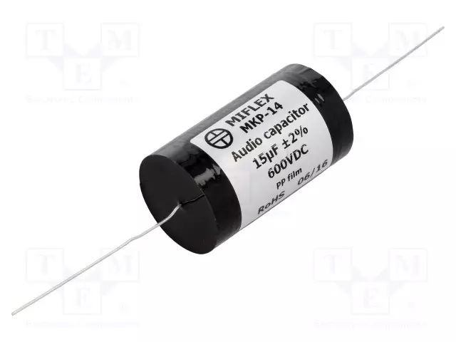 POLYPROPYLEENIKONDENSAATTORI - 15UF - 600VDC - ±2% - Ø36,1X62MM - Kondensaattorit MKP - MKP14-15U600 - 1