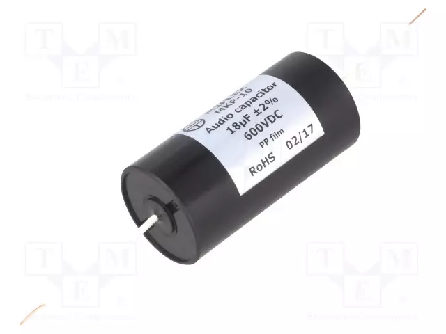 POLYPROPYLEENIKONDENSAATTORI - 18UF - 600VDC - ±2% - Ø40X78MM - THT - Kondensaattorit MKP - MKP10-18U600 - 1