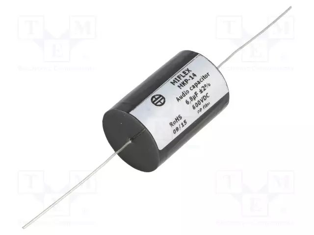 POLYPROPYLEENIKONDENSAATTORI - 6,8UF - 600VDC - ±2% - Ø28,2X45MM - Kondensaattorit MKP - MKP14-6.8U600 - 1