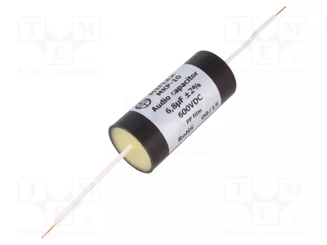 POLYPROPYLEENIKONDENSAATTORI - 6,8UF - 600VDC - ±2% - Ø30X65MM - Kondensaattorit MKP - MKP10-6.8U600 - 1