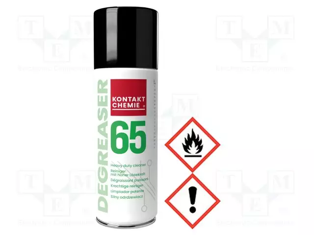 PUHDISTUSAINE - DEGREASER65 - 200ML - AEROSOLI - PURKKI - VÄRITÖN - Puhdistuskemikaalit ja aerosolit - 65200 - 1