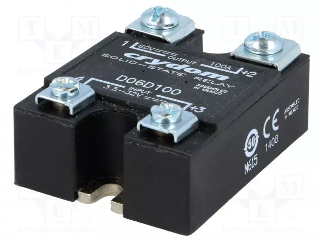 RELE: PUOLIJOHDE - 3,5÷32VDC - 60A - 0÷60VDC - D06D - IP00 - Puolijohdereleet - D06D60 - 1