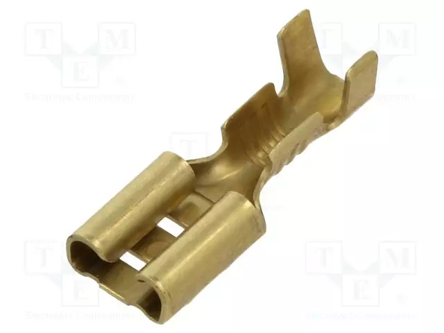 PURISTUSLIITIN - LITTEÄ - 4,8MM - 0,5MM - NAARAS - 0,5÷1MM2 - PURISTETTAVA - Eristämättömät liittimet - 3800.60 - 1