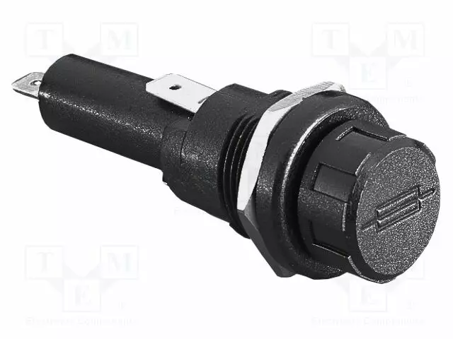 RASIA - 16A - 250V - 250V - FX - PANEELIASENNETTAVA - MUSTA - UL94V-0 - NAVAT: 1 - Sulakepitimet - FX0416-BUL-0 - 1