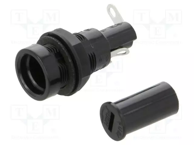 RASIA - 5X20MM - 10A - 250VAC - PANEELIASENNETTAVA - TERMOPLASTINEN - IP40 - Sulakepitimet - 502630 - 1