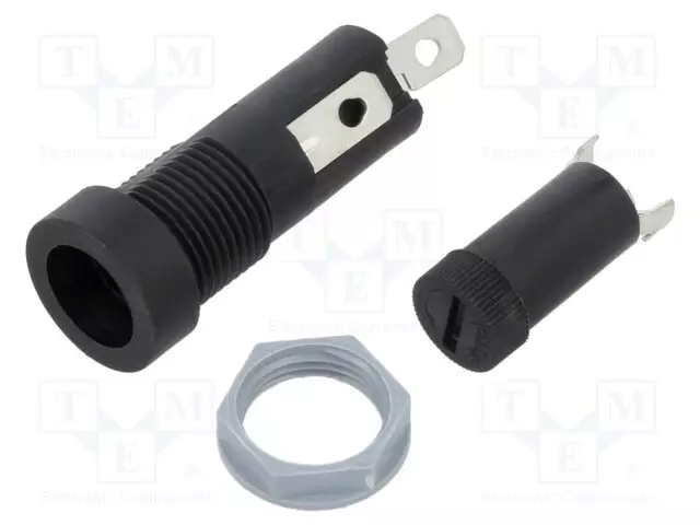 RASIA - 5X20MM - 10A - 250VAC - PANEELIASENNETTAVA - TERMOPLASTINEN - IP40 - Sulakepitimet - 502640 - 1