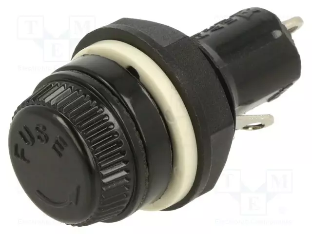 RASIA - 5X20MM - 10A - 250VAC - PANEELIASENNETTAVA - BAKELIITTI - AUKKO: Ø14MM - Sulakepitimet - 601800 - 1