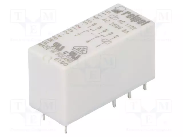 RELE - DPDT - UKELAN: 110VAC - 8A - 8A/250VAC - RM84 - Pienoisreleet - RM84-2012-35-5110 - 1