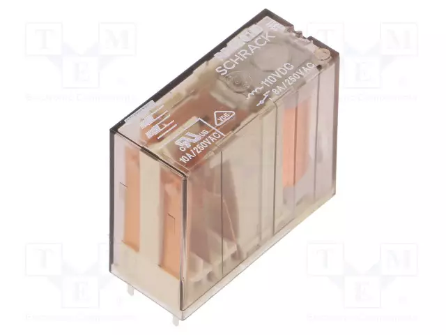 RELE - DPDT - UKELAN: 110VDC - 8A/250VAC - 8A/24VDC - Pienoisreleet - RP420110 - 1