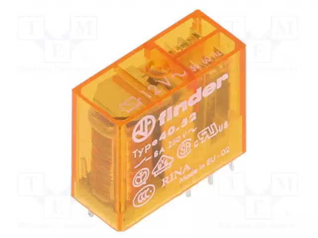 RELE - DPDT - UKELAN: 12VAC - 8A/250VAC - 8A/30VDC - Pienoisreleet - 40.52.8.012.0000 - 1
