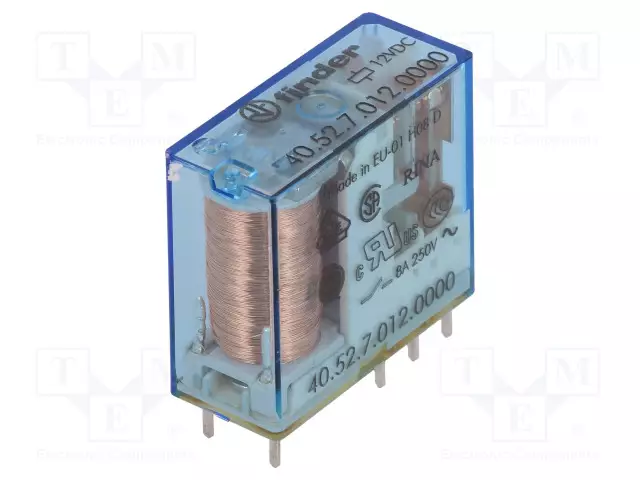 RELE - DPDT - UKELAN: 12VDC - 8A/250VAC - 8A/30VDC - Pienoisreleet - 40.52.7.012.0000 - 1