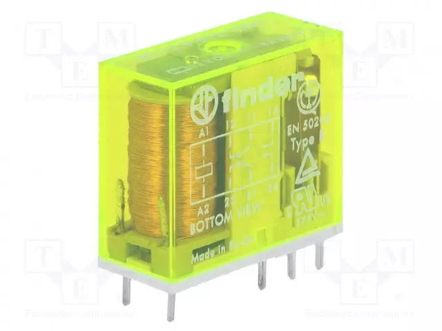 RELE - DPDT - UKELAN: 12VDC - 8A/250VAC - 8A/30VDC - Pienoisreleet - 50.12.9.012.1000 - 1