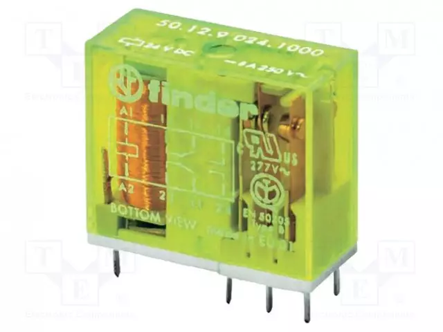 RELE - DPDT - UKELAN: 48VDC - 8A/250VAC - 8A/30VDC - Pienoisreleet - 50.12.9.048.1000 - 1