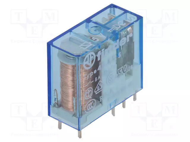 RELE - DPDT - UKELAN: 5VDC - IKOSKETINTEN MAX: 15A - Pienoisreleet - 40.52.7.005.0000 - 1