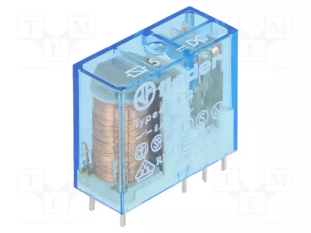 RELE - DPDT - UKELAN: 5VDC - IKOSKETINTEN MAX: 15A - Pienoisreleet - 40.52.9.005.000 - 1