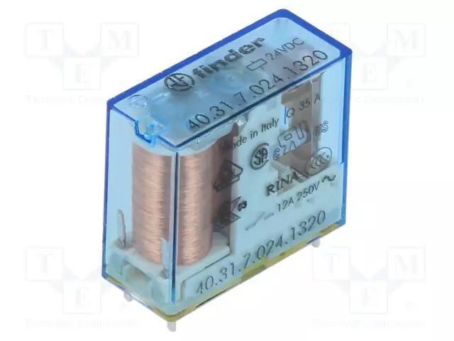 RELE - SPST-NO - UKELAN: 24VDC - 12A - 12A/250VAC - Pienoisreleet - 40.31.7.024.1320 - 1