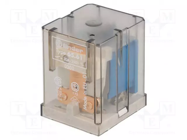 RELE - SPST-NO - UKELAN: 24VDC - 30A/250VAC - PCB - Teollisuusreleet - 65.61.9.024.0300 - 1