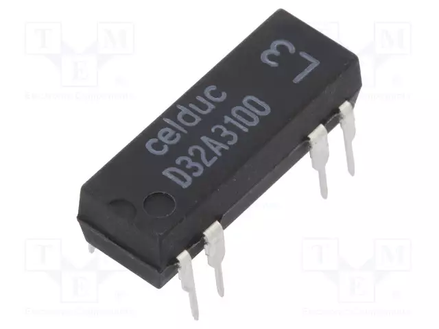 RELE: TYHJIÖRELE - DPST-NO - UKELAN: 5VDC - 1A - MAX.100VDC - 10W - PCB - Reedreleet - D32A3100 - 1