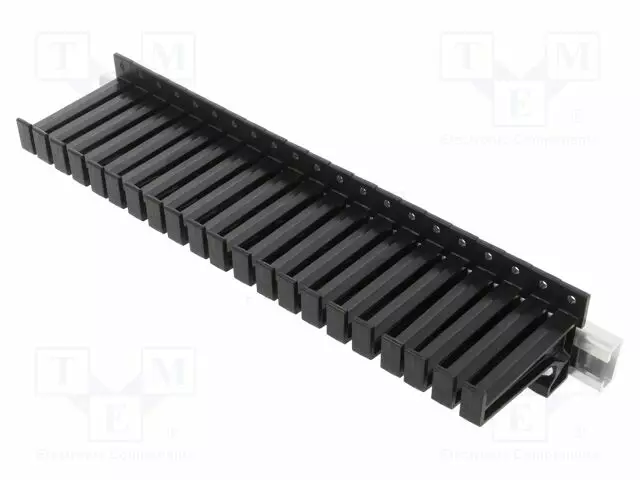 RIPUSTIN MITTAUSJOHTOJA VARTEN - RAKOJEN LUKUMÄÄRÄ: 21 - MUSTA - Ripustimet ja telineet johdoille - MH-1330 - 1