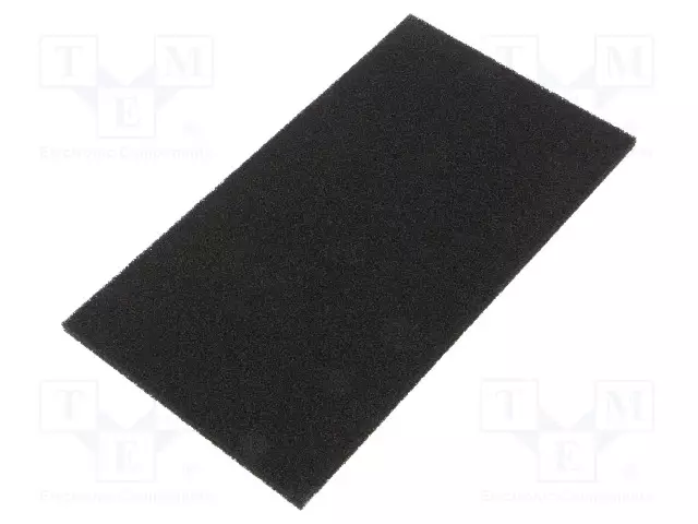 SÄHKÖÄ JOHTAVA SIENI - ESD - L: 127MM - W: 228MM - PAKS.: 6MM - MUSTA - ESD sienet - ATS-038-0100 - 1