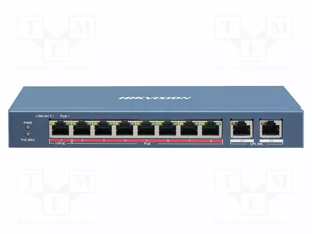 SWITCH POE ETHERNET - HALLITSEMATON - PORTTIEN LUKU: 10 - 48VDC - Teollisuusverkot - 6954273693350 - 1