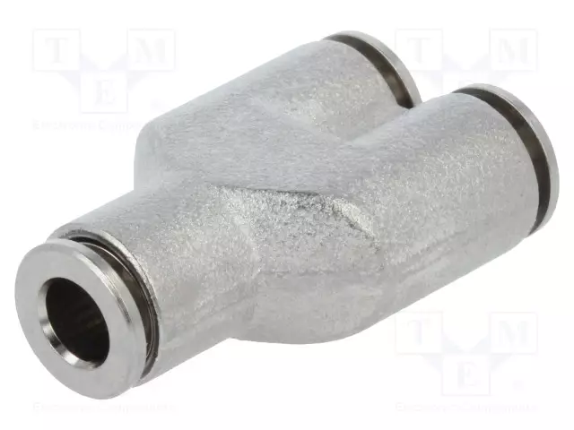 T-HAARALIITIN - PISTOKE - -0,95÷20BAR - NIKKELÖITY MESSINKI - NPQH - Liittimet ja johdot pneumatiikkaan - NPQH-Y-Q6-E-P10 - 1