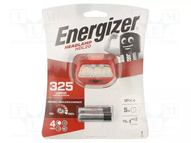 TASKULAMPPU: LED OTSAVALO - IPX4 - 25LM,325LM - 5H - Taskulamput ja otsalamput - HEADLAMP-HDL20 - 1