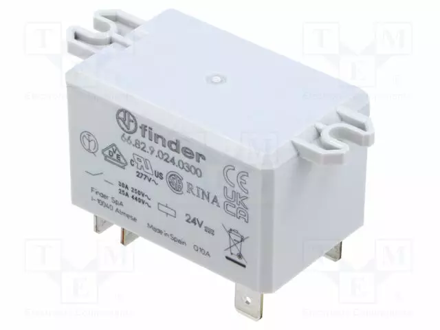 TEHORELE - DPST-NO - UKELAN: 24VDC - MAX.440VAC - Tehoreleet - 66.82.9.024.0300 - 1