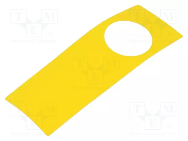 TIEDOTUSETIKETTI - 45 - 150X38MM - MUOVI - RUNKO: KELTAINEN - Taulukytkimien lisävarusteet - 45-561.1400 - 1
