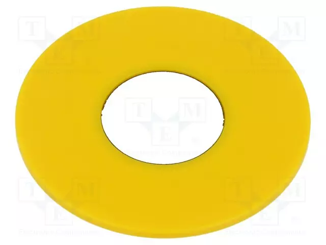 TIEDOTUSETIKETTI - 61 - 43MM - RUNKO: KELTAINEN - MUOVI - Taulukytkimien lisävarusteet - 61-9970.0 - 1