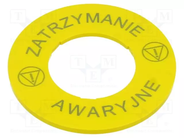 TIEDOTUSETIKETTI - KELTAINEN - 45MM - Taulukytkimien lisävarusteet - 3SU1900-0BA31-0ND0 - 1