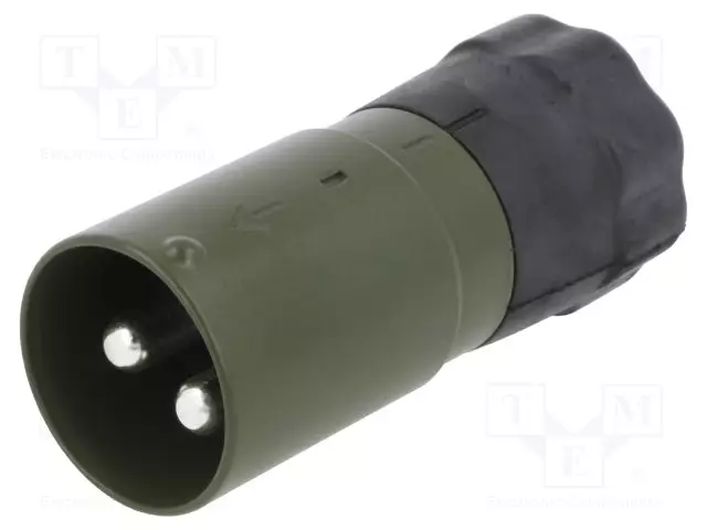 UROSLIITIN - 24V - PIN: 2 - SUORA - JOHTOON - OLIIVI - DC liittimet - 2824-11.00 - 1