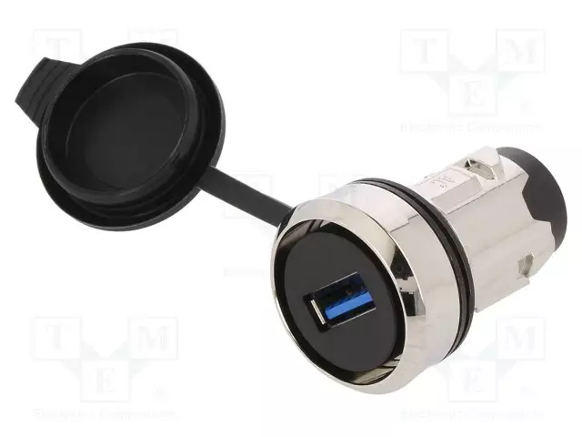 USB-PISTORASIA - 22MM - 3SU1.5 - Ø22MM - USB 3.0 A/A - SIRIUS ACT - Taulukytkimien lisävarusteet - 3SU1950-0GA80-0AA0 - 1