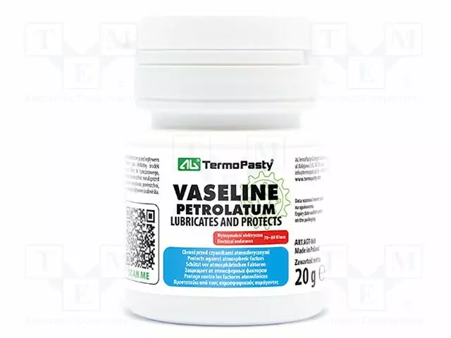VASELIINI - VALKOINEN - TAHNA - MUOVIPAKKAUS - OMINAISUUDET: HAPOTON - Voitelukemikaalit ja öljyt - WAZELINA-20 - 1