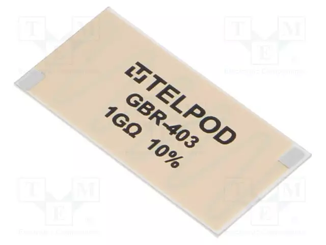 VASTUS: THICK FILM - THT - 1GOHM - 2W - ±10% - RASTERI: 19,05X38,1MM - Vastukset - läpijuotettavat - THT - GBR-403-1G-10 - 1