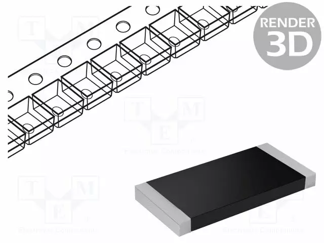 VASTUS: THIN FILM - TARKKUUS-SMD - 1206 - 787OHM - 0,25W - ±0,5% - AR - SMD vastukset - AR06DTN7870 - 1