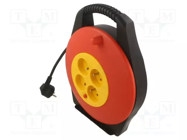 VERKKOJATKOKAAPELI - 3X1MM2 PVC - MUSTA - PISTORAS.MÄÄRÄ: 4 - Jatkojohdot ja -haaroittimet - KERG-M02530 - 1