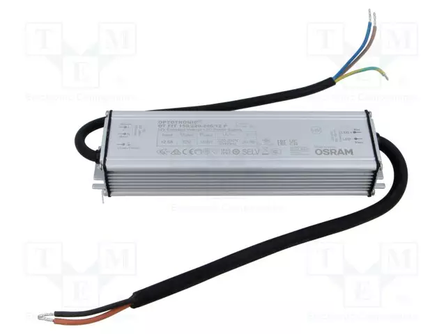 VIRTALÄHDE: IMPULSSI - LED - 150W - 12VDC - 198÷264VAC - IP67 - -40÷50°C - LED teholähteet - 4062172133500 - 1