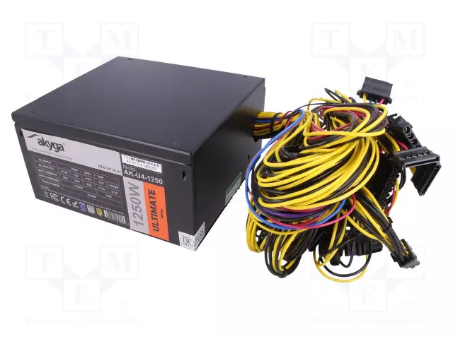 VIRTALÄHDE: TIETOKONE-ATX - 1,25KW - 3,3/5/12V - ULTIMATE - UPS ja tietokeneen virtalähteet - AK-U4-1250 - 1