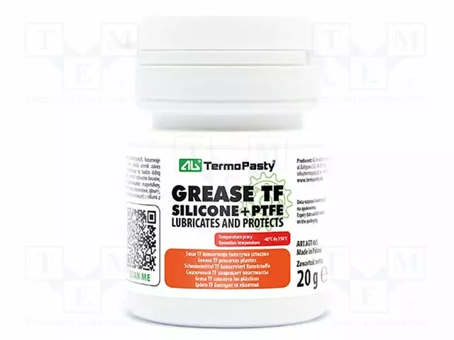 VOITELURASVA - TAHNA - SISÄLTÖ: PTFE,SILIKONI - MUOVIPAKKAUS - 20G - Voitelukemikaalit ja öljyt - SMAR-TF-20 - 1