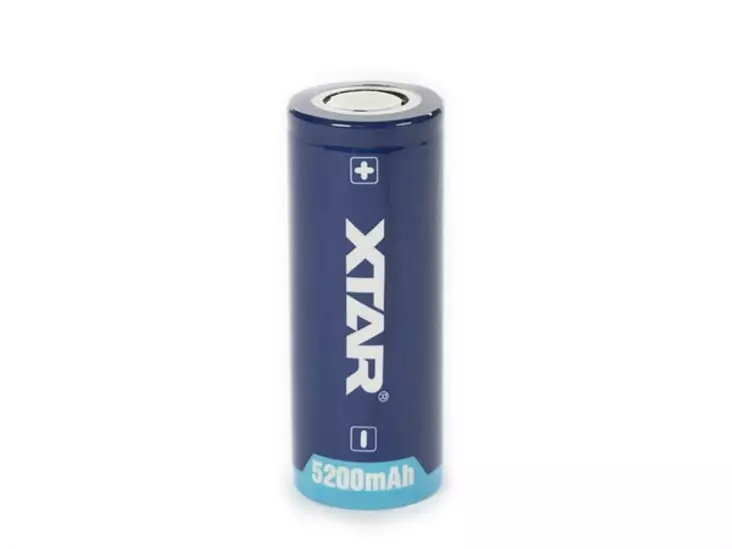 XTAR LITHIUM-ION 3.6 V - 5000 mAh - 26650 - Litiumparistot - ICR26650-50 - 1