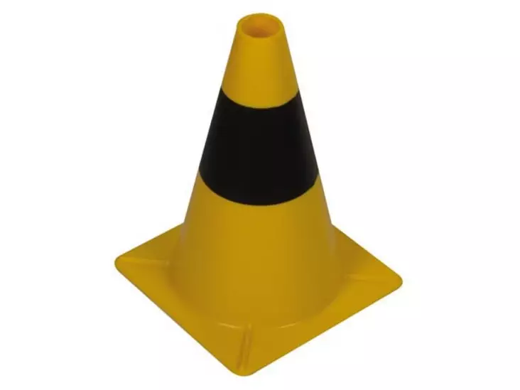 YELLOW/BLACK TRAFFIC CONE 30cm - Turvakyltit ja varoitustarrat - 1189-30 - 1