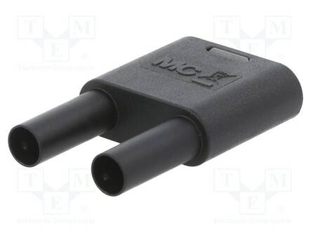 LABORATORY CONNECTOR: 4MM BANANA - 32A - MUSTA - INSULATED - Banaaniliittimet 4mm - SKS2-4N-19-21 - 1