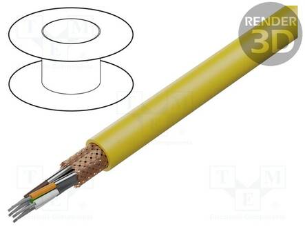 JOHTO - ETHERLINE® HEAT,S/FTP - 4X2X24AWG - 6A - CU - PUR - 8,1MM - Teollisuuden Ethernet-kaapelit - ETH-2170581 - 1