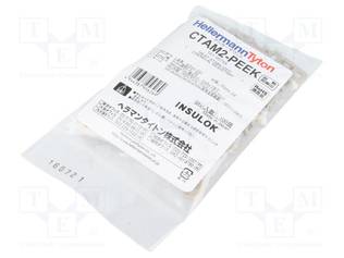 KAHVA - RUUVATTU - PEEK - UL94V-0 - BEIGE - SITEEN LEV: 4,6MM - L: 20,5MM - Nippusideankkurit - CTAM2-PEEK-BGE-C1 - 1