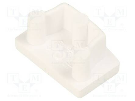 LED PROFIILIN PÄÄTYPALA - VALKOINEN - 20KPL - ABS - PYÖRRETTY - BEGTON12 - Profiilit LED nauhoille - TOP.C7940001 - 2