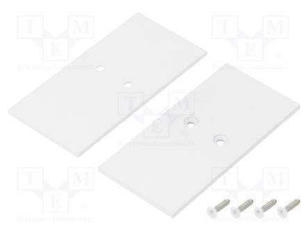 LED PROFIILIN PÄÄTYPALA - VALKOINEN - 2KPL - TERÄS - 33,4X67,5X2MM - Profiilit LED nauhoille - TOP-V4560001 - 1